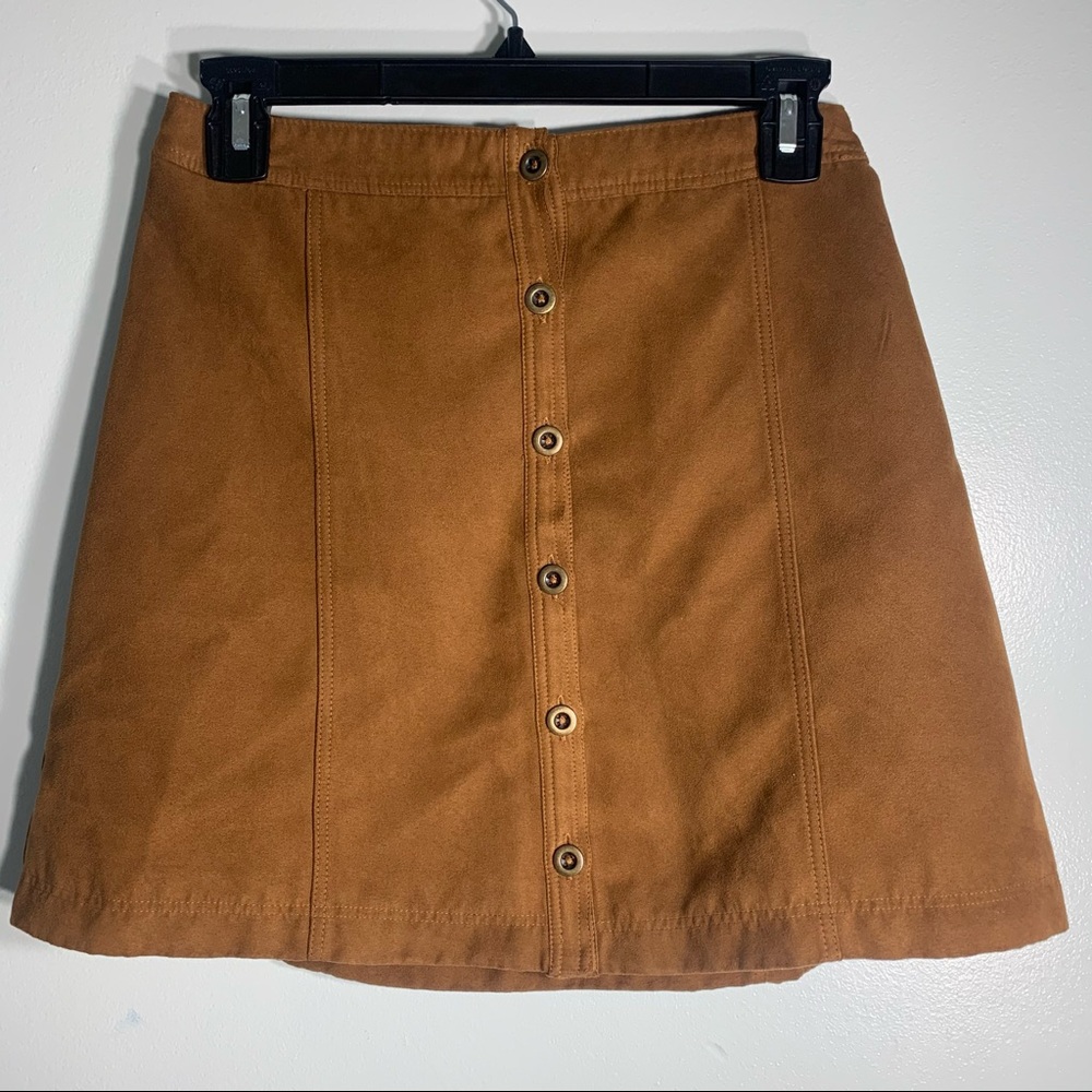 3/$20 Sale! Hollister Faux Suede Tan Button Front Skirt